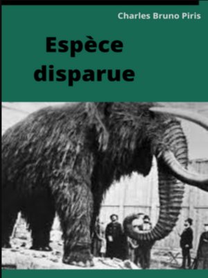 cover image of Espèce disparue